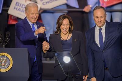 Harris and Biden in Manassas